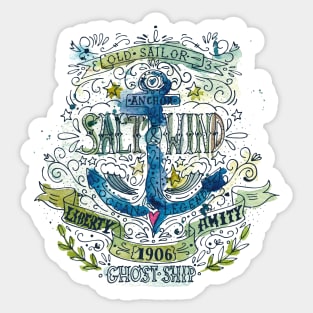 Salt and wind.. Sticker